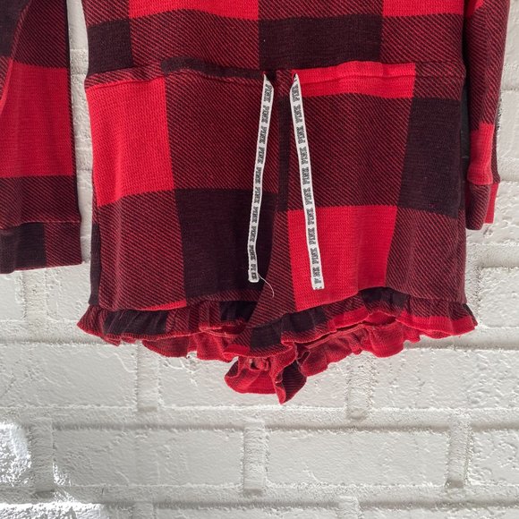 VS PINK | Sleepwear Romper Red Black Small - Picture 3 of 5